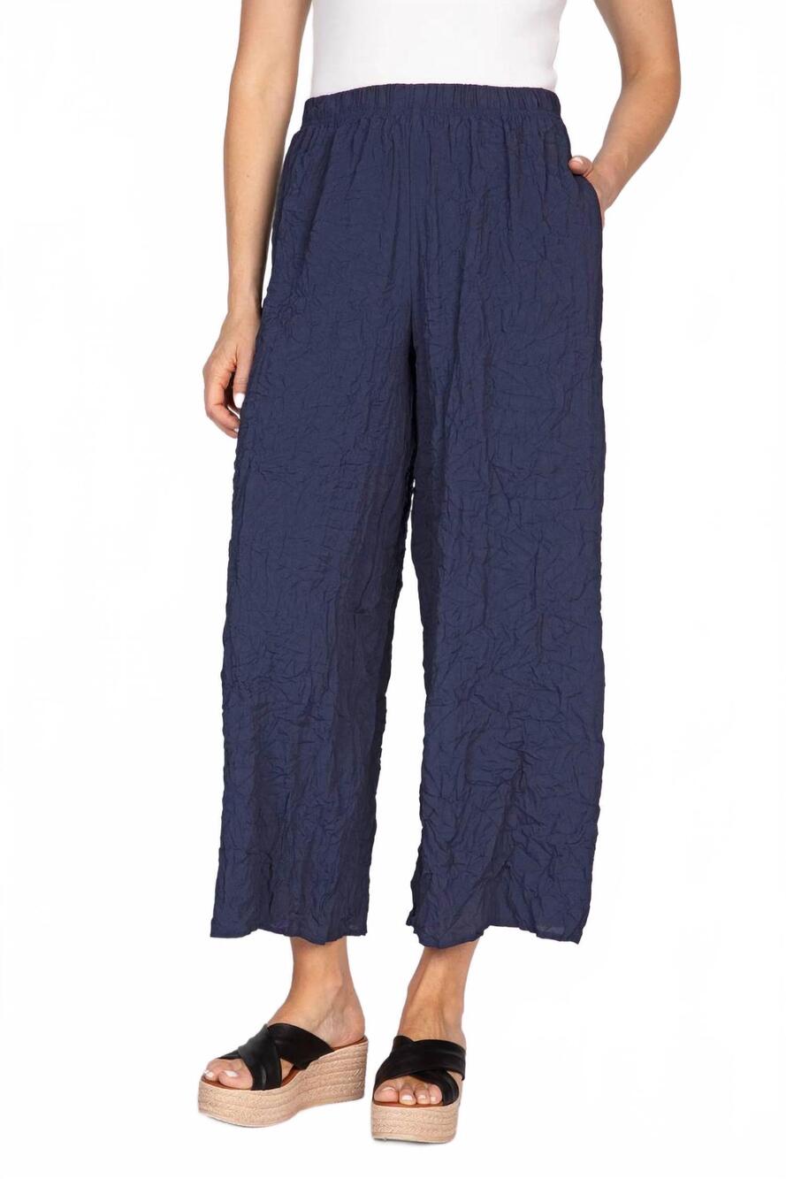 NEW LIV BY HABITAT easy flood pants in navy